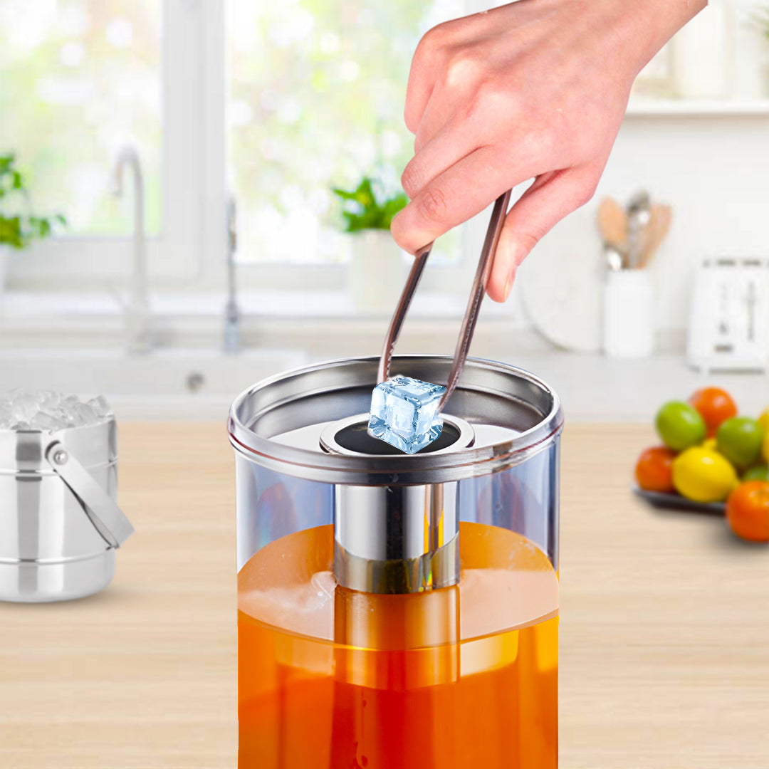 Single 3L Silver Stainless Steel Beverage Dispenser
