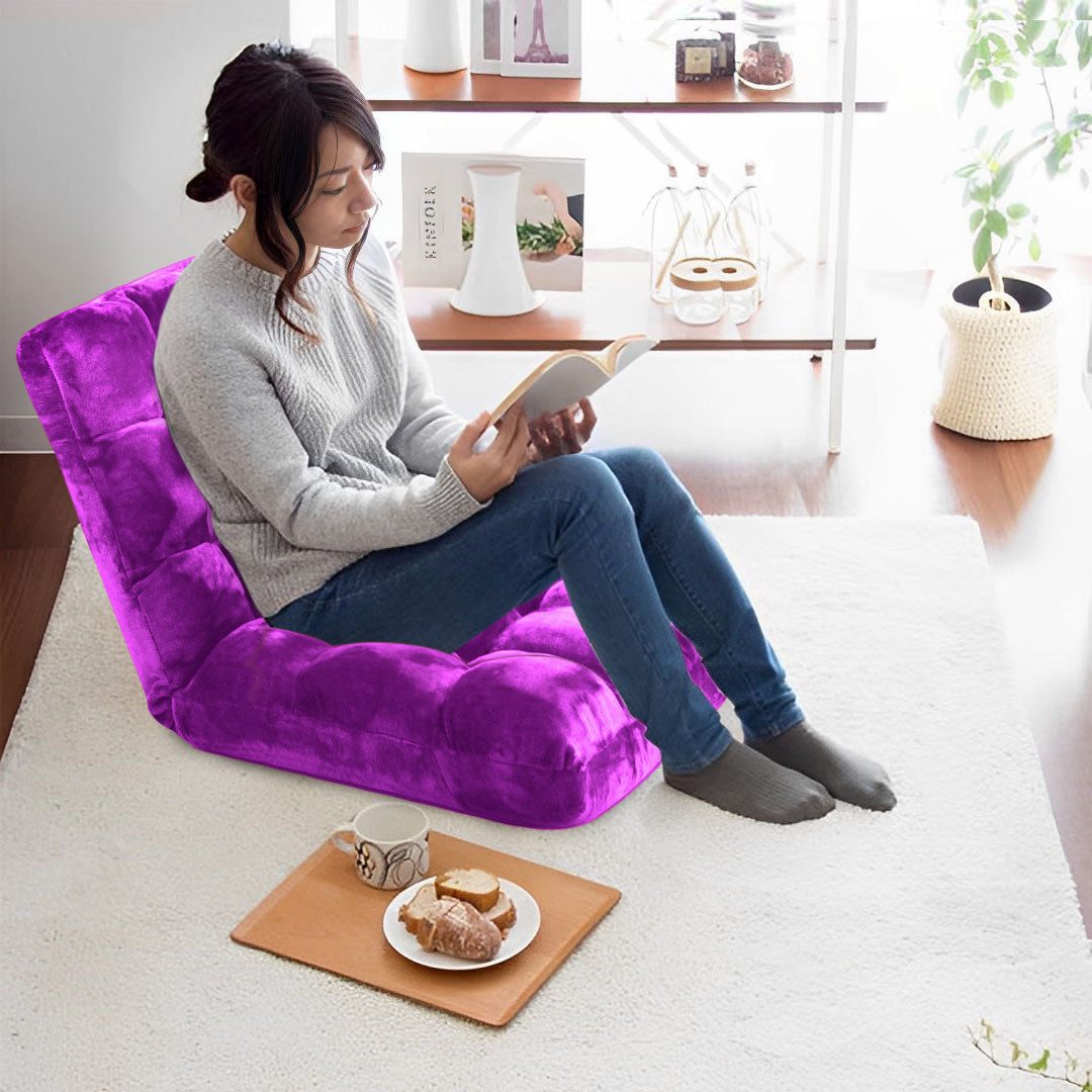 Recliner Lounge Sofa Cushion Purple