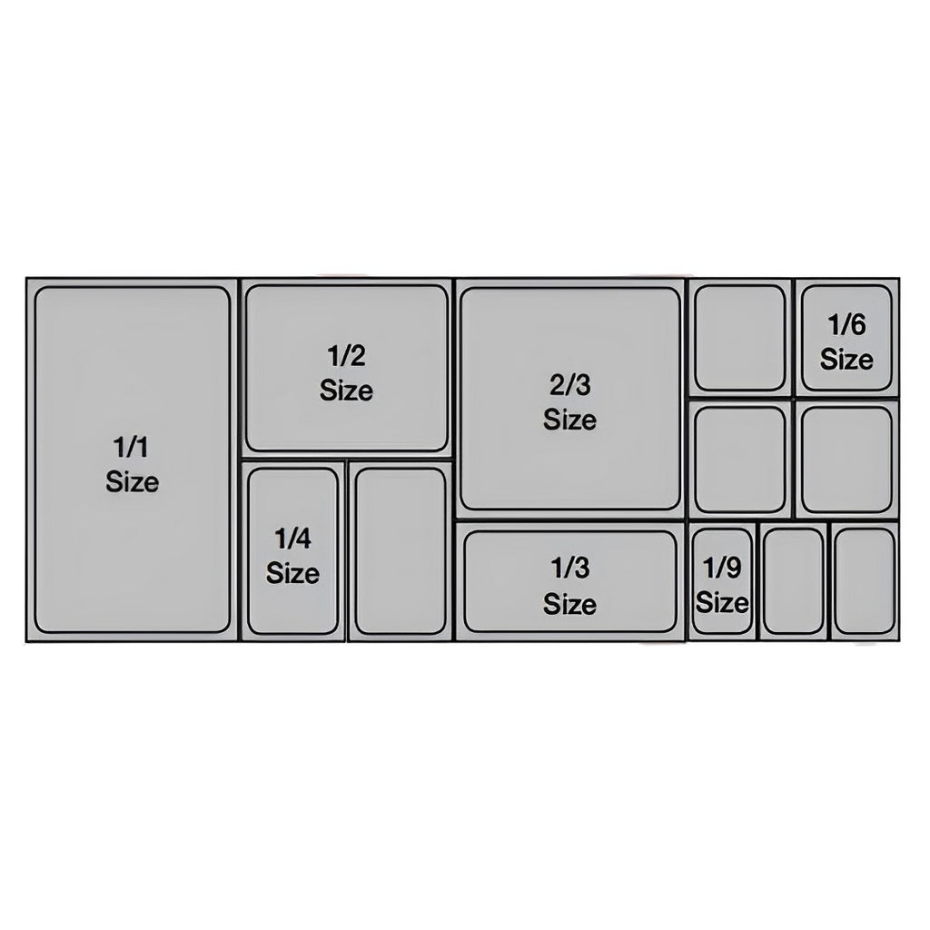 100mm Clear GN Pan 1/2 Food Tray with Lid