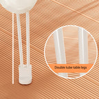 White Portable Bed Table With Cup-Holder