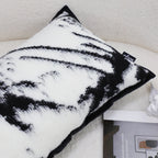 35cm Throw Pillow  Black and White Leopard Thick Premium Polyester Fiber