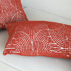 35cm Throw Pillow Burgundy Cinnabar Perfect Burnt