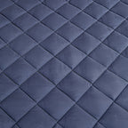 183cm Blue Wide Cross-Hatch Mattress Cover