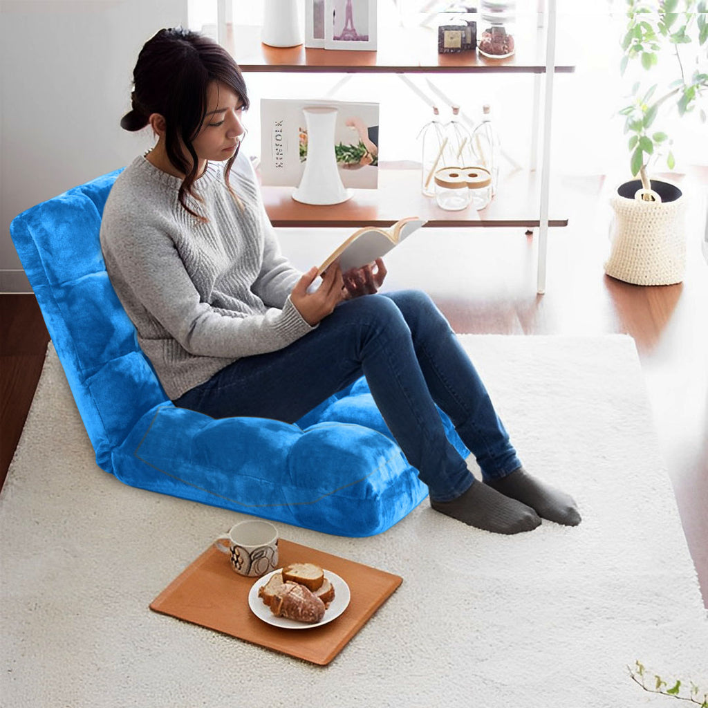 Recliner Lounge Sofa Cushion Blue