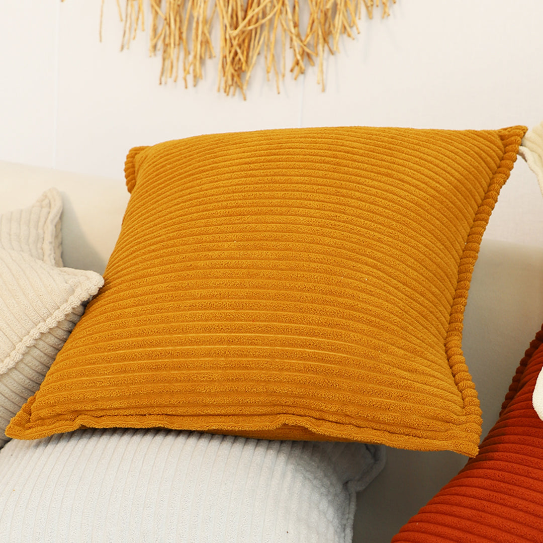 SOGA 50cm Throw Pillow Mustard Wabi Sabi Arches