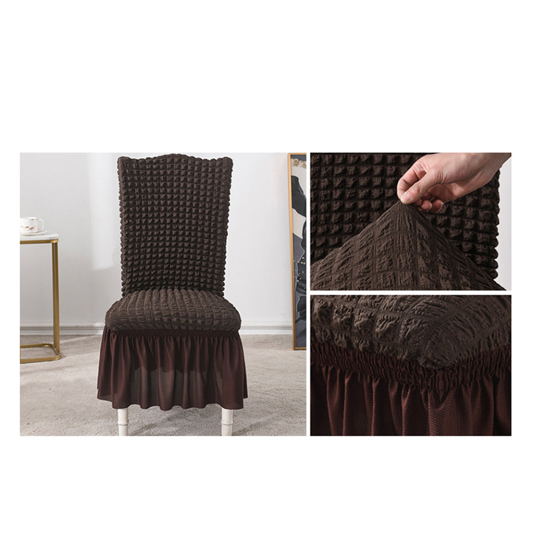 Coffee Chair Cover Seat Protector with Ruffle Skirt