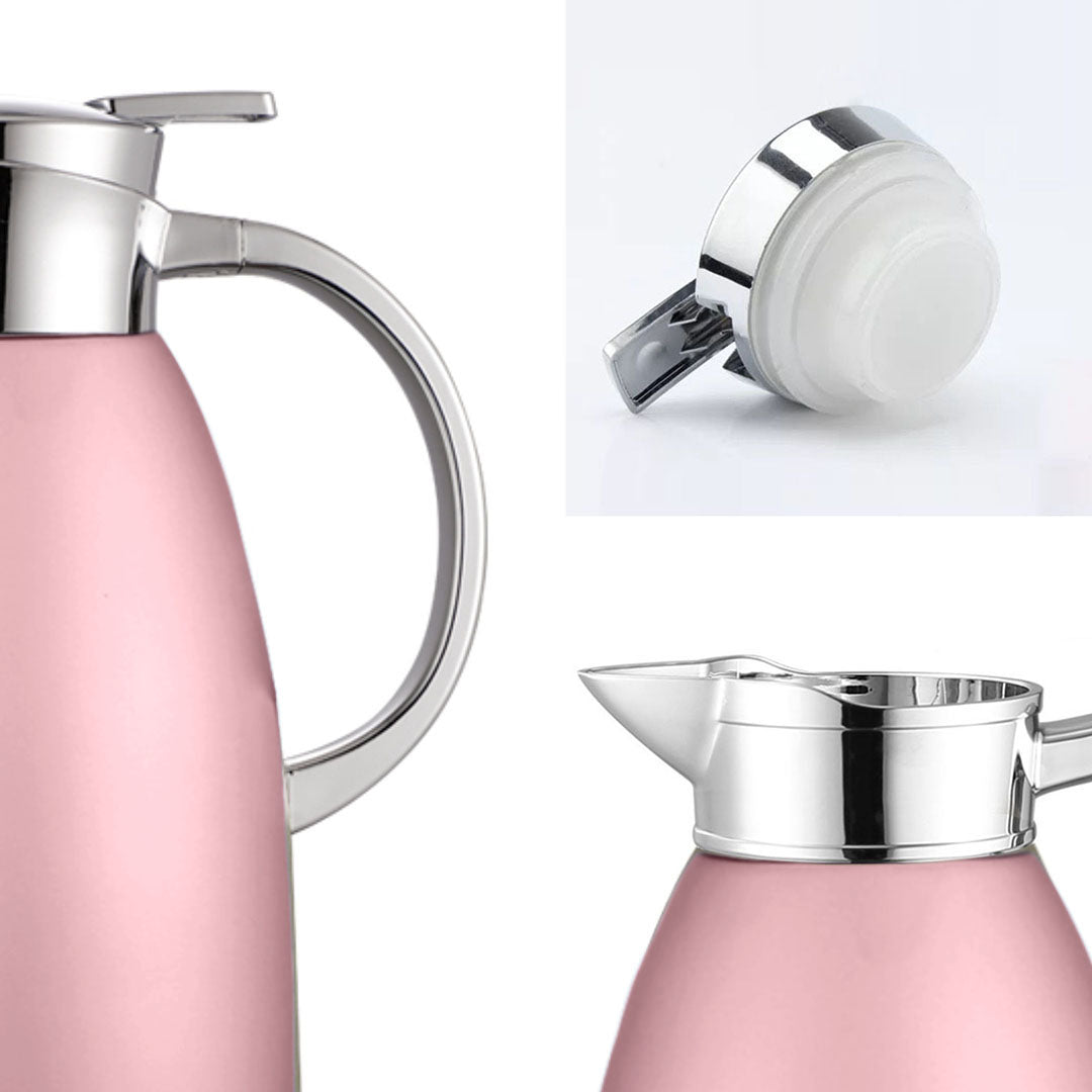 Soga 1.8L Rose Color 3-Layer Vacuum Insulated Water Bottle