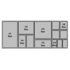 100mm Clear GN Pan 1/3 Food Tray