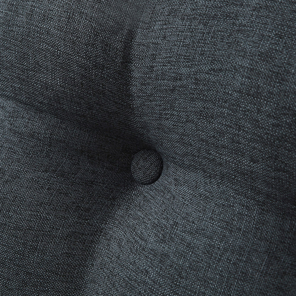 180cm Dark Grey Wedge Bed Cushion