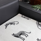 SOGA Four-Seater White Leopard Print 90x260cm Throw Blanket Sofa Cover