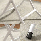 Wood-Colored Square Dining Table Portable