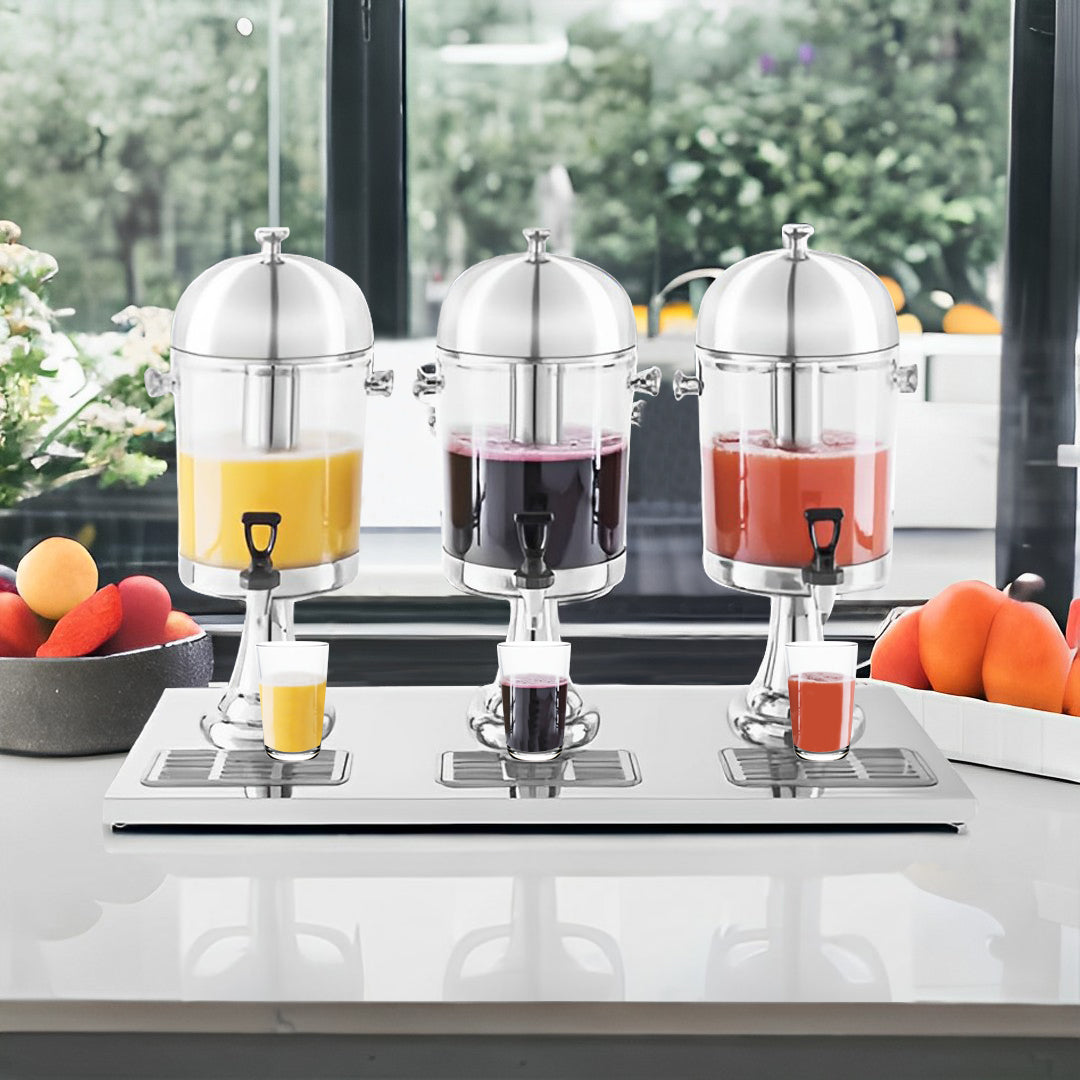 Triple Head 24L Stainless Steel Dispenser
