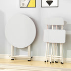White Round Dining Table