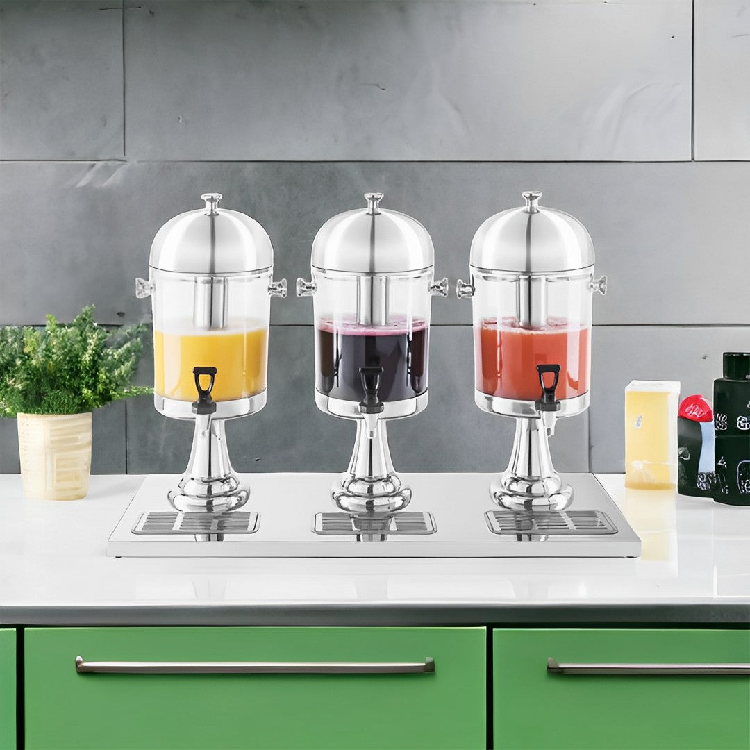 Triple Head 24L Stainless Steel Dispenser