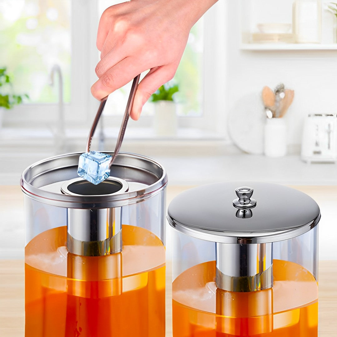 6L Dual Silver Stainless Steel Beverage Dispenser
