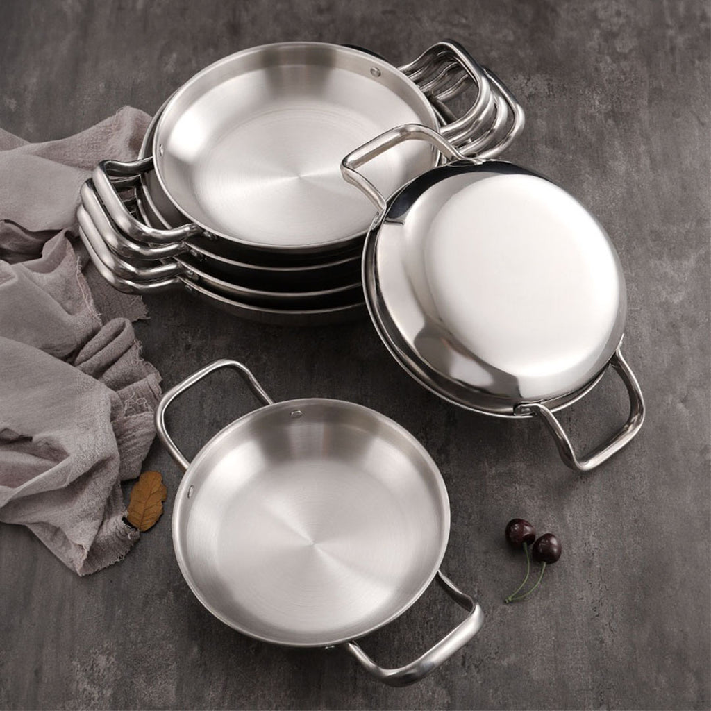 28cm Dry Pot with Natural Color 201 Material from Stainless Steel Kitchen Essentials