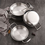 28cm Dry Pot with Natural Color 201 Material from Stainless Steel Kitchen Essentials