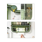 Green Multi Tier Cosmetic Storage Rack Organiser