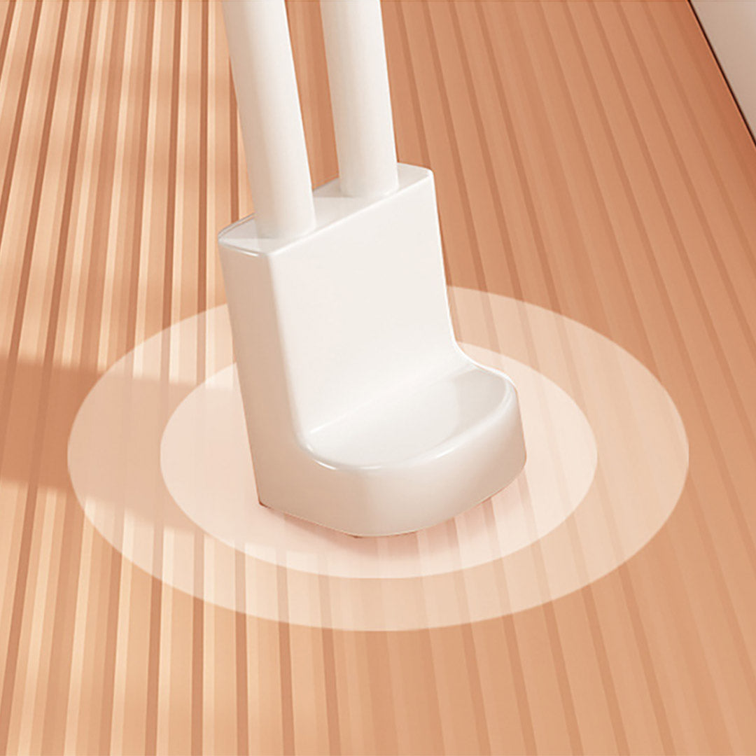 White Portable Bed Table With Cup-Holder