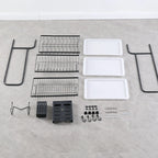 3 Tier Steel Black Kitchen Drying Rack Dish 62cm