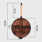 31cm Cast Iron Wok FryPan