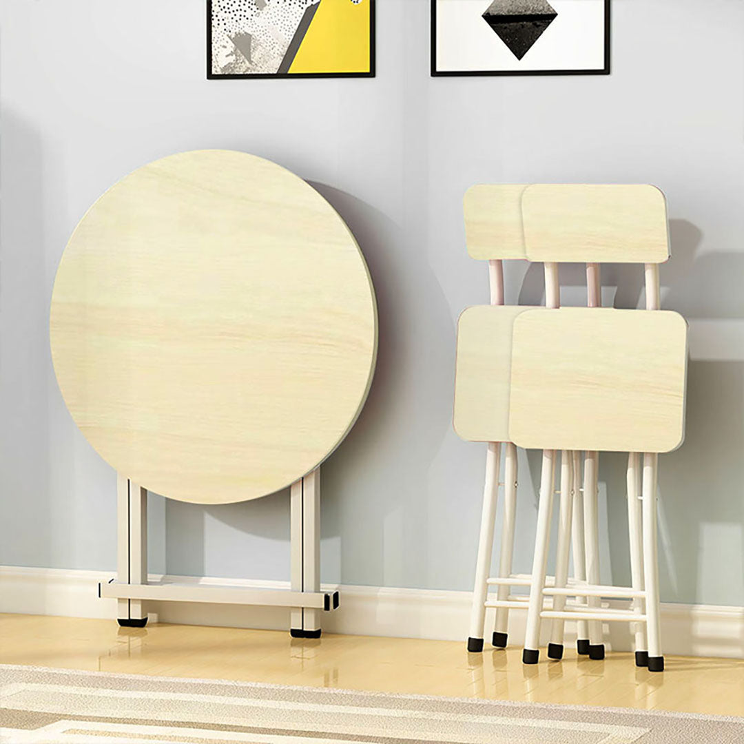Maple Grain Round Dining Table