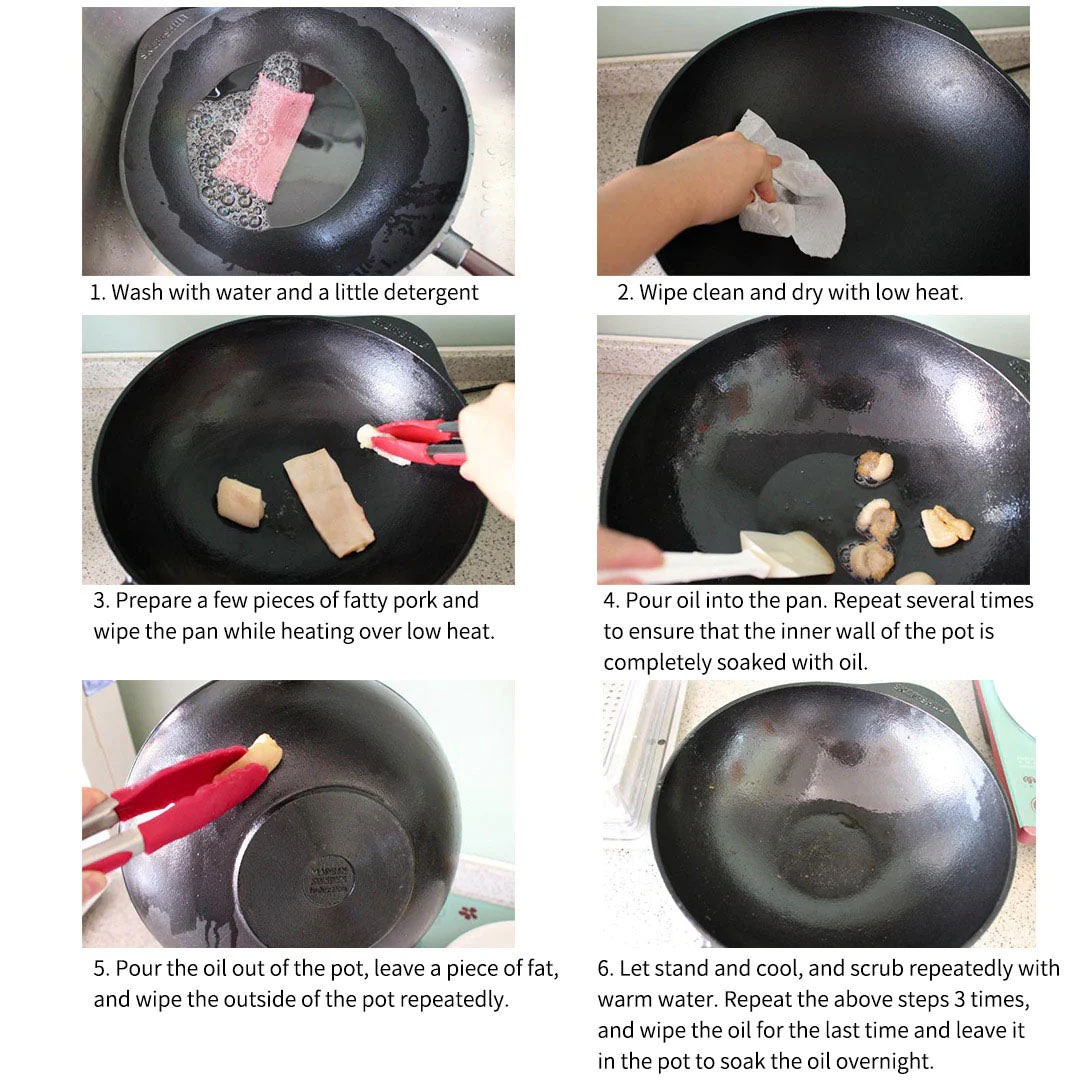 31cm Cast Iron Wok FryPan