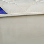 138cm White Wide Cross-Hatch Mattress Cover