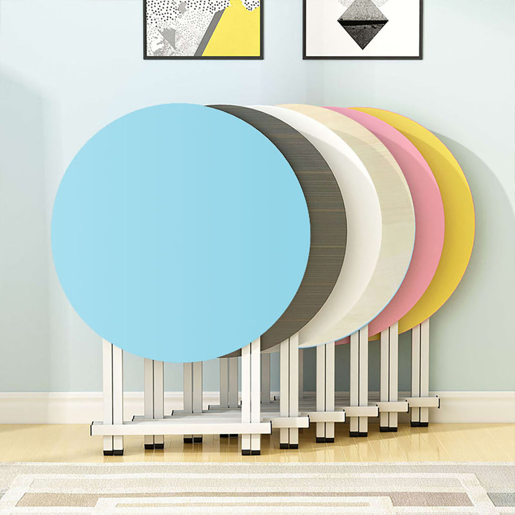 Blue Round Dining Table