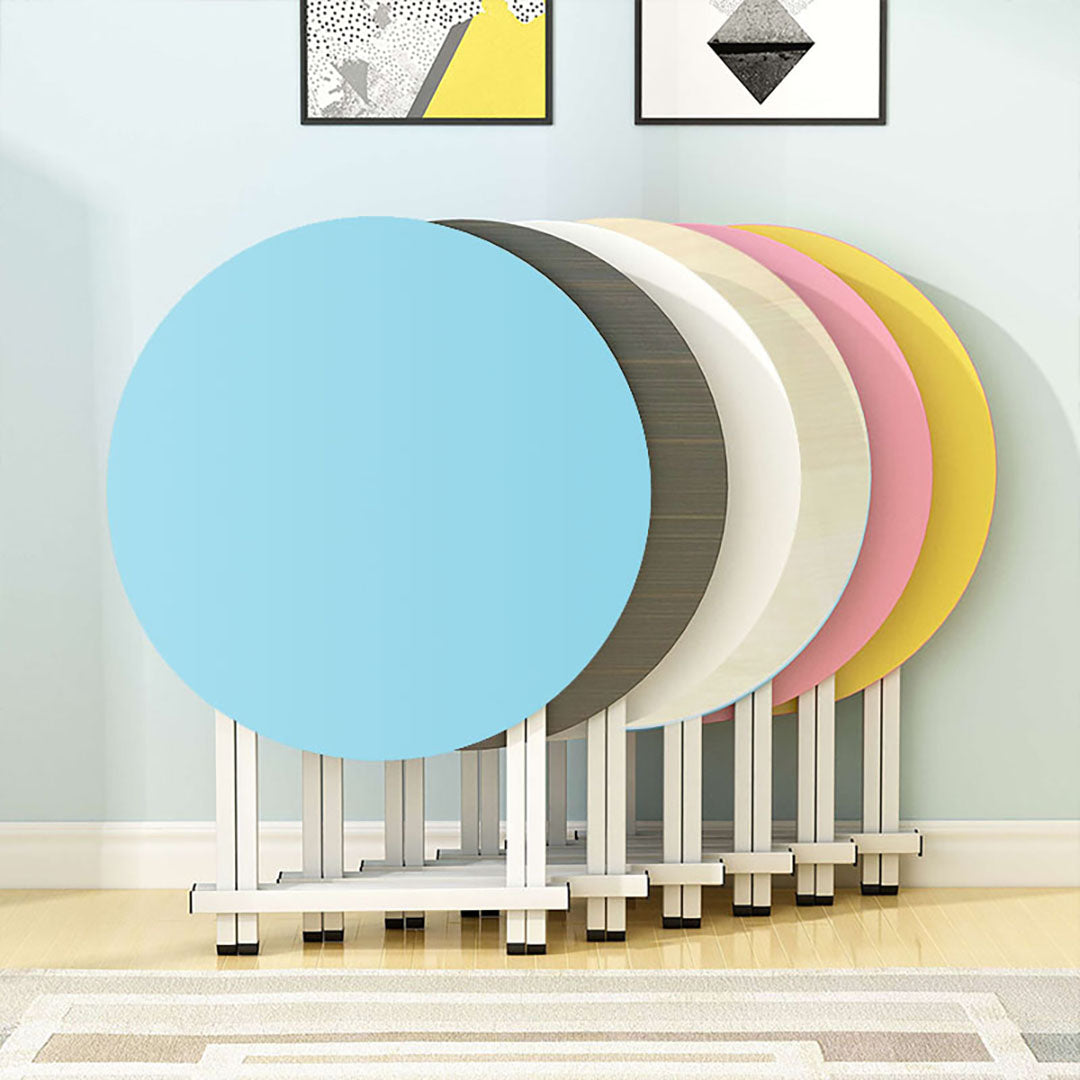 Blue Round Dining Table