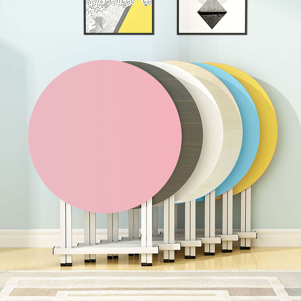 Pink Round Dining Table