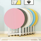Pink Round Dining Table
