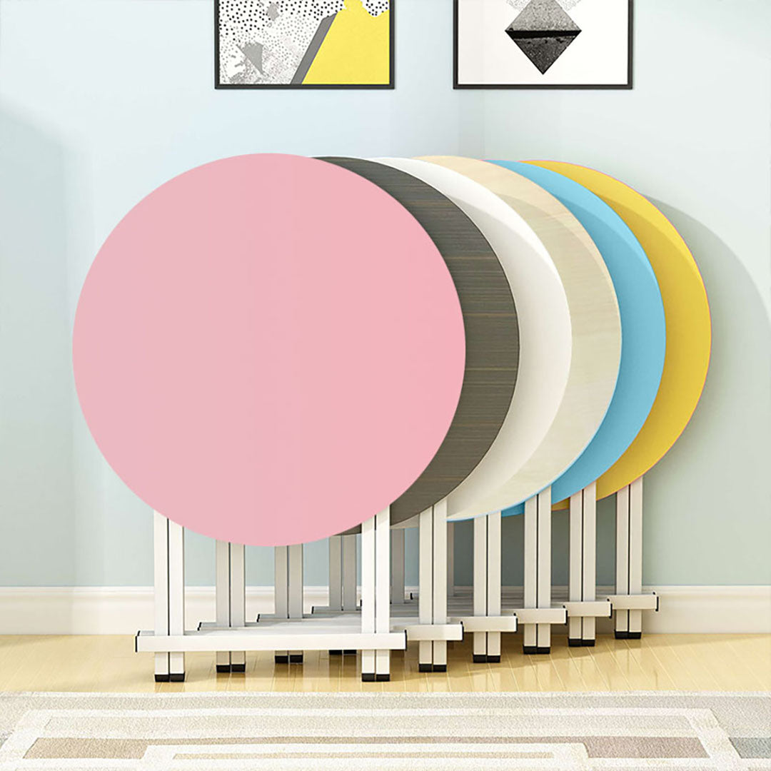 Pink Round Dining Table