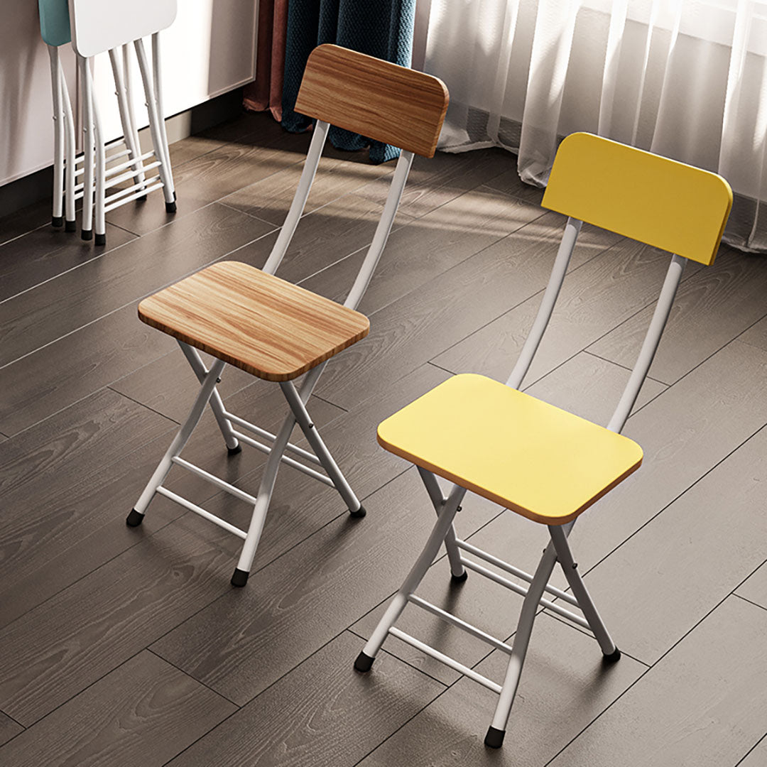 Foldable Chair Space Saving Seat Set of 2 Pink