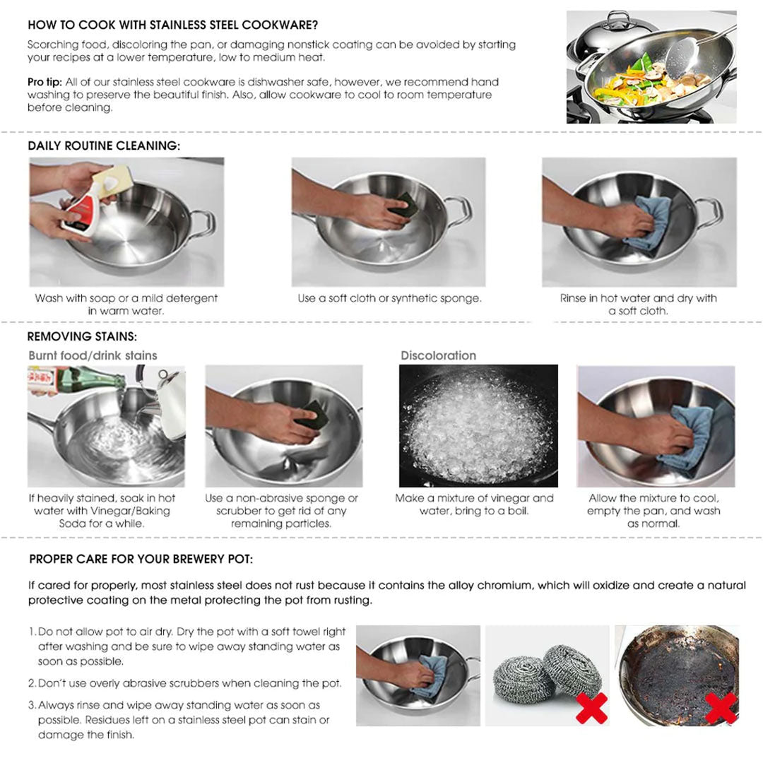36cm Stainless Steel Top Grade Skillet FryPan