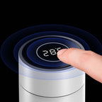 500ML Smart Thermometer Bottle Vacuum Flask  White