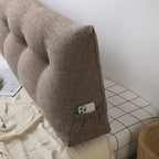 SOGA 120cm Coffee Wedge Bed Cushion
