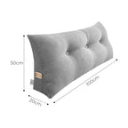 SOGA 100cm Silver Cushion Pillow