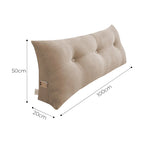 Soga 100cm Beige Triangular Wedge Cushion Pillow