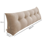 180cm Beige Wedge Bed Cushion