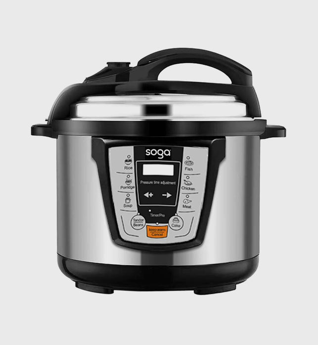 SOGA Electric Stainless Steel Pressure Cooker 6L Multicooker 16