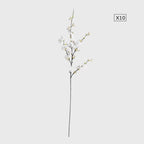 10x Artificial Silk Cherry Blossom Flower White