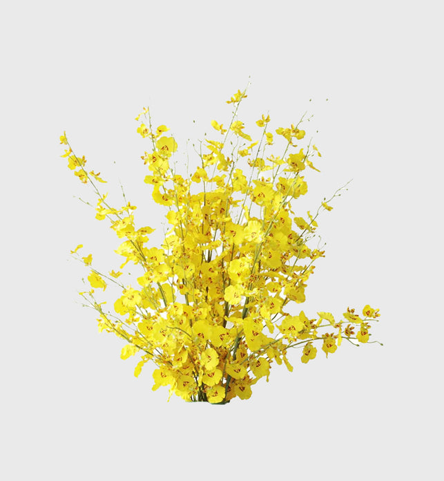 10pcs Artificial Silk Flower Yellow