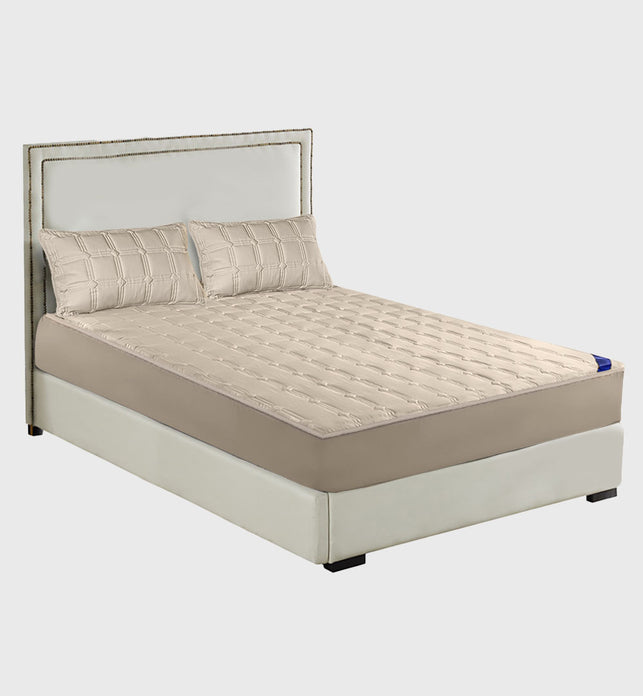 153cm Beige Wide Mattress Cover