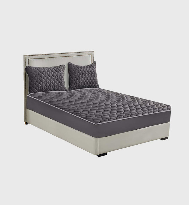 138cm Grey Wide Mattress Cover