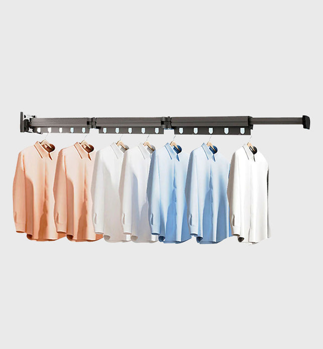 93.2cm Wall-Mounted Clothing Dry Rack Retractable  Hanger