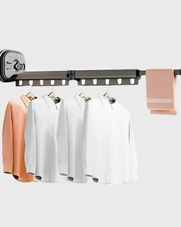 93.2cm Wall-Mounted Clothing Dry Rack Retractable Hanger