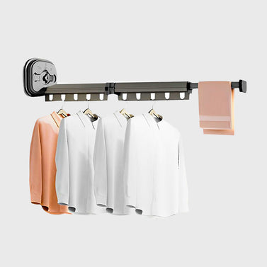 93.2cm Wall-Mounted Clothing Dry Rack Retractable Hanger