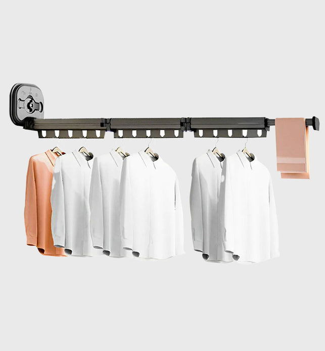 127.5cm Wall-Mounted Clothing Dry Rack Retractable  Hanger