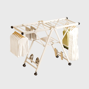 SOGA 140cm Portable Wing Shape Clothes Drying Rack Foldable Space-Saving Laundry Holder